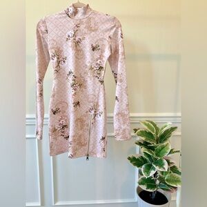 Jacquard Maven Dress Floral Pink/Ivory